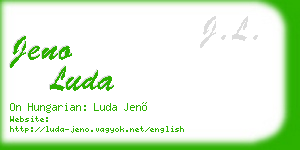 jeno luda business card
