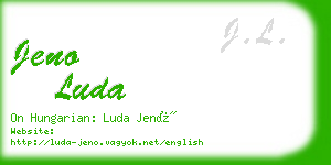 jeno luda business card